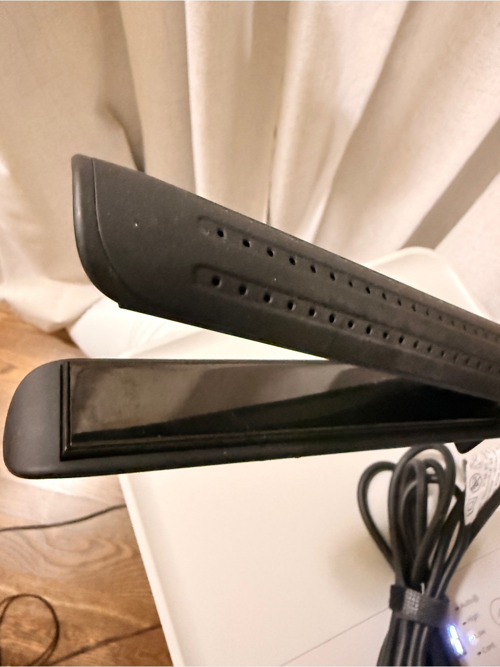 Lange Black Hair Straightener Flat Iron